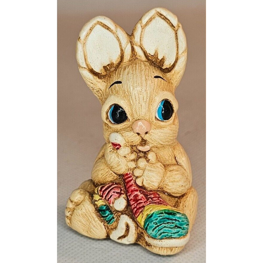 Hand Painted Stoneware Woodlander "Bundle" Figurine - Mereside, England